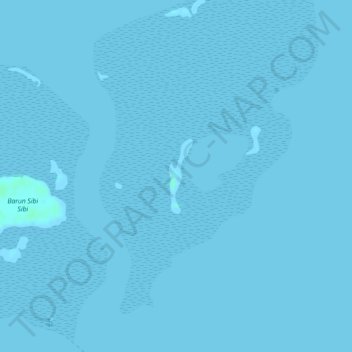 Topografische Karte Tataan Islands, Höhe, Relief