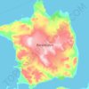 Topografische Karte Barentsinsel, Höhe, Relief