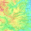 Topografische Karte Área de Proteção Ambiental Aldeia - Beberibe, Höhe, Relief