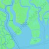 Topografische Karte Sundarbans West Wildlife Sanctuary, Höhe, Relief