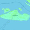 Topografische Karte Boigu Island, Höhe, Relief