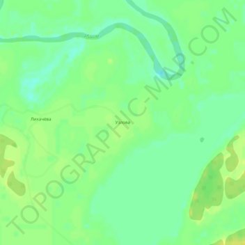 Topografische Karte Узлова, Höhe, Relief