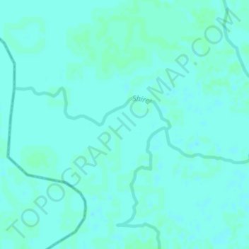 Topografische Karte Shire, Höhe, Relief