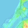 Topografische Karte Port Beach, Höhe, Relief