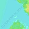 Topografische Karte Северный березовский остров, Höhe, Relief