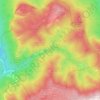 Topografische Karte Ландшафтный заказник «Большой каньон Крыма», Höhe, Relief