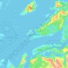 Topografische Karte Bodø, Höhe, Relief