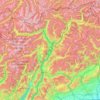 Topografische Karte Trentino-Alto Adige, Höhe, Relief
